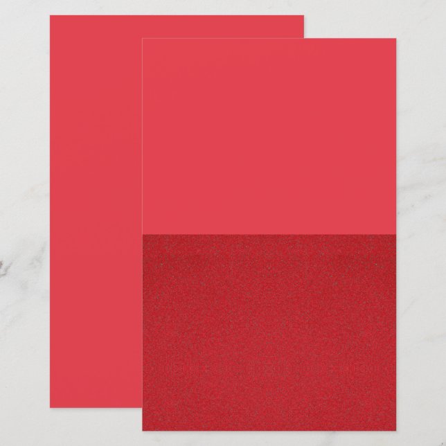 Half getextureerd tomaat rood papier blad – aanpas (Voorkant / Achterkant)