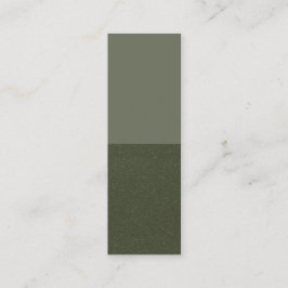 Half getextureerde mos groene Kaart - Contactkaartje