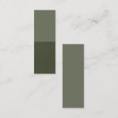 Half getextureerde mos groene Kaart -  Contactkaartje (Voorkant / Achterkant)