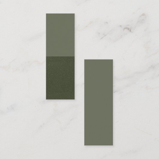 Half getextureerde mos groene Kaart -  Contactkaartje (Voorkant / Achterkant)