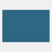 Half getinte trendy blauwe Mauve Medallion Laced Inpakpapier Vel (Voorkant 2)