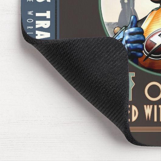 Half gevuld met atmosfeer Muismat (Hoek)