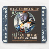 Half gevuld met atmosfeer Muismat (Voorkant)