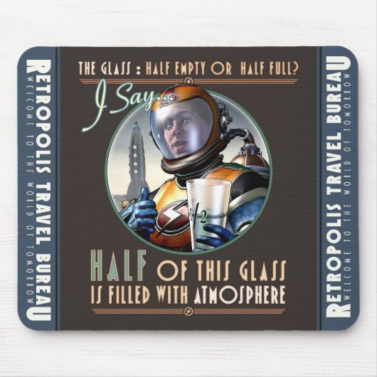 Half gevuld met atmosfeer Muismat (Voorkant)