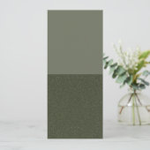 Half Glitter Mos Flat Programma – Aanpasbaar Programmakaart (Staand voorkant)