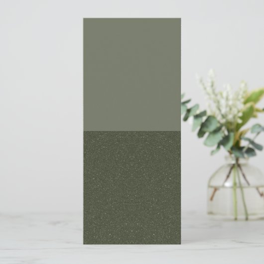 Half Glitter Mos Flat Programma – Aanpasbaar Programmakaart (Staand voorkant)