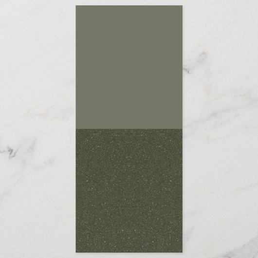 Half Glitter Moss Flat Program – Aanpasbaar Programmakaart (Voorkant)