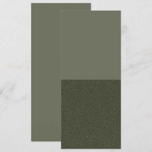 Half Glitter Moss Flat Program – Aanpasbaar Programmakaart (Voorkant / Achterkant)
