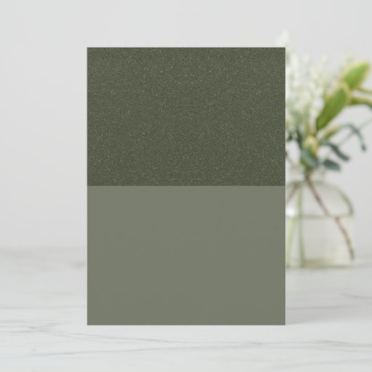 Half Glitter Moss Green Flat Program – Aanpassen Programmakaart (Staand voorkant)