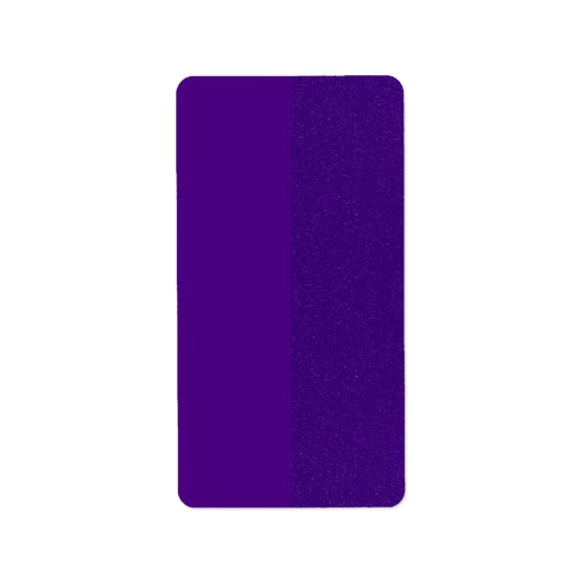 Half-Glitter Paarse Retour Adreslabels - Aangepast Etiket (Voorkant)