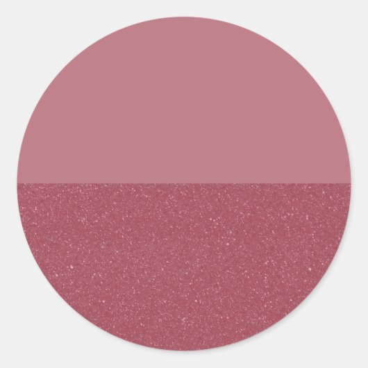 Half Glitter Roze Goud Sticker Op Maat (Voorkant)