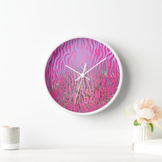 Half Glitter Roze Tijgerprint (Huis)