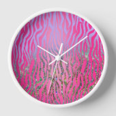 Half Glitter Roze Tijgerprint (Voorkant)