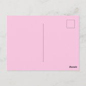 Half Glitter Roze Tijgerprint Briefkaart (Achterkant)
