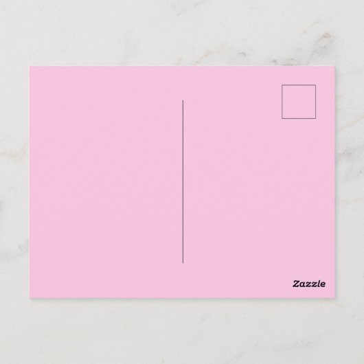 Half Glitter Roze Tijgerprint Briefkaart (Achterkant)
