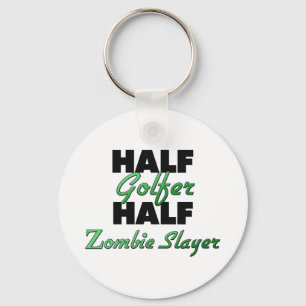 Half Golfer Half Zombie Slayer Sleutelhanger