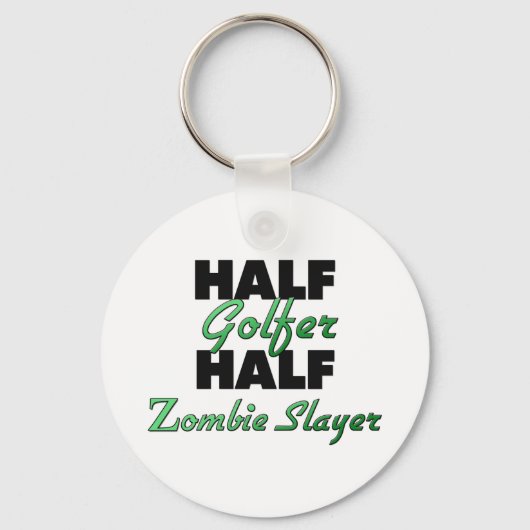 Half Golfer Half Zombie Slayer Sleutelhanger (Voorkant)