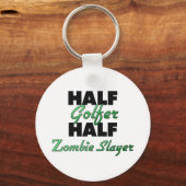 Half Golfer Half Zombie Slayer Sleutelhanger (Voorkant)