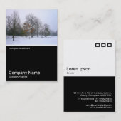 Half&Half Foto 0104 - Sneeuw in het Park Visitekaartje (Voorkant / Achterkant)