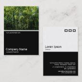 Half&Half Foto 0105 - Zilveren Birch Trees Visitekaartje (Voorkant / Achterkant)