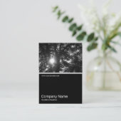 Half&Half Foto 0184 - Sun Through Trees B&W Visitekaartje (Staand voorkant)