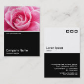 Half&Half Foto 020 - Roze Camelia Visitekaartje (Voorkant / Achterkant)