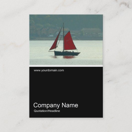 Half&Half foto 0256 -  zeiljacht Visitekaartje (Voorkant)