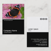 Half&Half Foto 0261 - Rood admiraal op Sedum (Autu Visitekaartje (Voorkant / Achterkant)