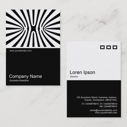 Half&Half Foto 0269 - HC Fractal Abstract 140717 Visitekaartje (Voorkant / Achterkant)