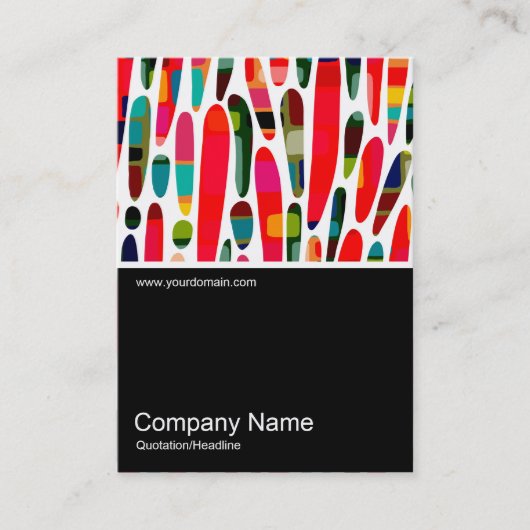 Half&Half Foto 0271 - Collaged Color Splash 15022 Visitekaartje (Voorkant)