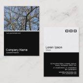 Half&Half Foto 0298 - Branches in Warm Sunlight Visitekaartje (Voorkant / Achterkant)