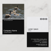 Half&Half Foto 0326 - Canada Gese met Goslings Visitekaartje (Voorkant / Achterkant)