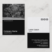 Half&Half Foto 0329 - Magnolia Tree in Summer Visitekaartje (Voorkant / Achterkant)