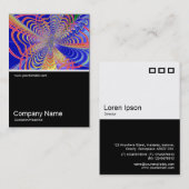 Half&Half Foto 0349 - Fractal Abstract 061012d Visitekaartje (Voorkant / Achterkant)