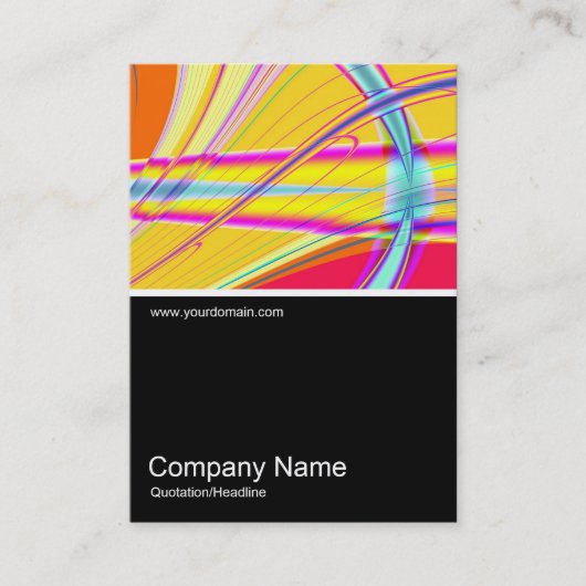 Half&Half Foto 0350 - Fractal Abstract 061012e Visitekaartje (Voorkant)