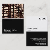 Half&Half Foto 03 - Stalen Lijst Bouw Visitekaartje (Voorkant / Achterkant)