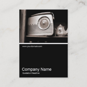 Half&Half Foto 046 Old Radio Visitekaartje