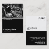 Half&Half Foto 052 - Klassieke motor motorfiets Visitekaartje (Voorkant / Achterkant)