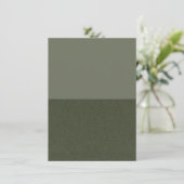 Half & Half Mosgroene Kaart – Aanpassen (Staand voorkant)