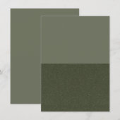 Half & Half Mosgroene Kaart – Aanpassen (Voorkant / Achterkant)