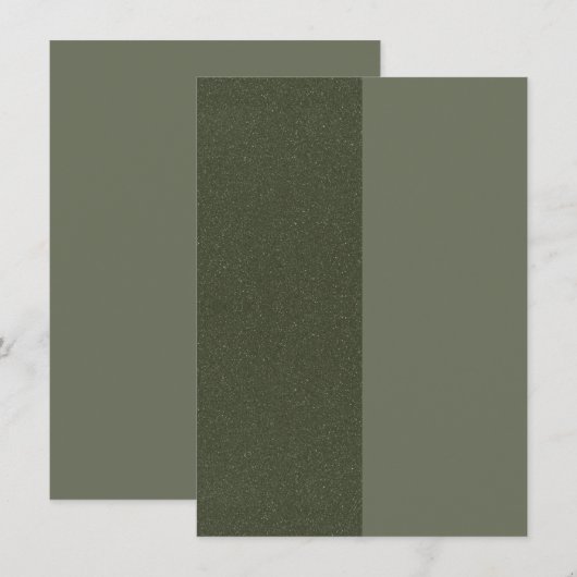 Half & Half Mosgroene Kaart – Aanpassen (Voorkant / Achterkant)