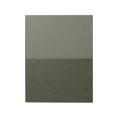 Half & Half Moss Green Custom Notitieblok – Aanpas (Linkerzijde)