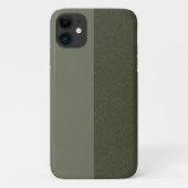 Half & Half Moss Green iPhone 11 Hoesje – Aanpasse (Achterkant)