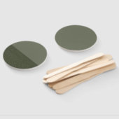 Half & Half Moss Groene Custom Hand Fan Handwaaier (Niet-gemonteerd)