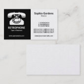 Half & Half (Telefoon) - Zwart en Wit (Goud) Visitekaartje (Voorkant / Achterkant)