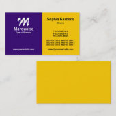 Half & Half - Violet en Amber Visitekaartje (Voorkant / Achterkant)