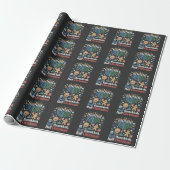 Half Hanukkah Half Kerst Grappige Christmukkah  Cadeaupapier (Uitgerold)