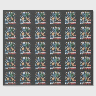 Half Hanukkah Half Kerstmis Funny Christmukkah Cadeaupapier