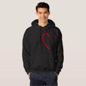 Half Heart Left Hand Side Love Couple Camisa Parej Hoodie (Voorkant volledig)