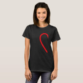 Half Heart Left Hand Side Love Couple Camisa Parej T-shirt (Voorkant volledig)